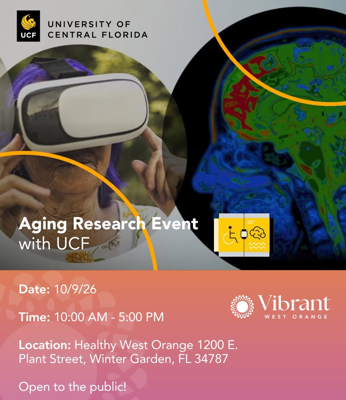 UCF’s Aging Research Event at Vibrant West Orange